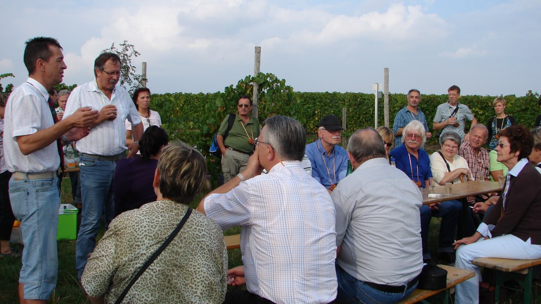 Weingut Karl Werner Mohr_Gruppe im Weinberg, © Weingut Karl Werner Mohr