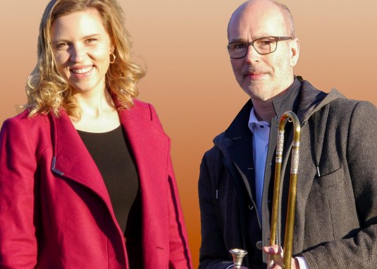 Henning Wiegräbe+ Sopranistin, Johanna Pommranz © Henning Wiegräbe