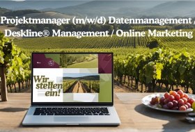 Projektmanager (m/w/d) Datenmanagement / Deskline® Management / Online Marketing © Bild mit Canva erstellt