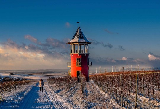 Burgunderturm im Schnee, © Michael Kinzel